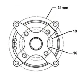 Cobra C-2203/28 Brushless Motor, Kv=2800, E36-F1S -Bandai shop 2204 back dims 2 3 1