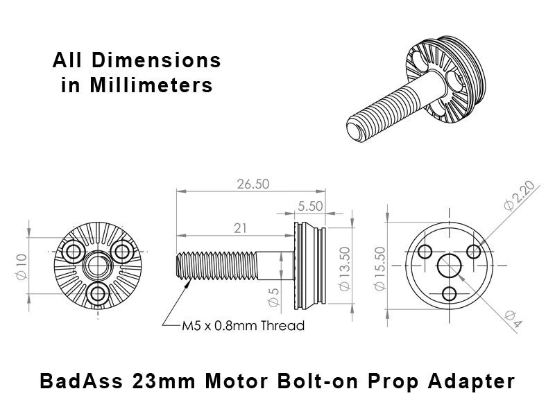BadAss 2315-1800Kv Brushless Motor 11 BadAss 2315-1800Kv Brushless Motor - Image 9