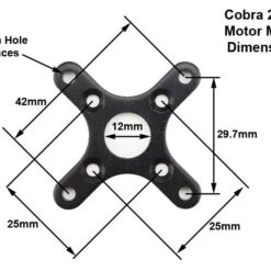 Cobra C-2826/12 Brushless Motor, Kv=760 10 Cobra C-2826/12 Brushless Motor, Kv=760 -Bandai shop 28mm v2 mount dims 1 1 1 4