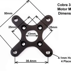 Cobra C-3525/14 Brushless Motor, Kv=560 -Bandai shop 35mm mount dims 12
