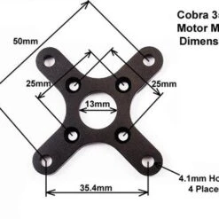 Cobra C-3515/18 Brushless Motor, Kv=740 -Bandai shop 35mm mount dims 1 3