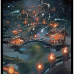 Ensky Magic: The Gathering Card Sleeve Kamigawa: Neon Dynasty 'Boseiju, Who Endures' MTGS-211