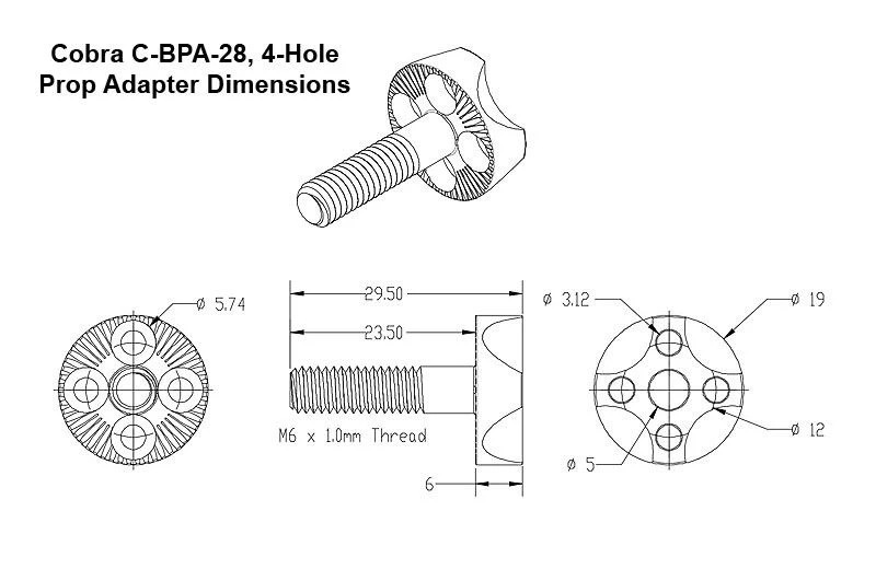 Cobra C-2826/12 Brushless Motor, Kv=760 7 Cobra C-2826/12 Brushless Motor, Kv=760 - Image 5
