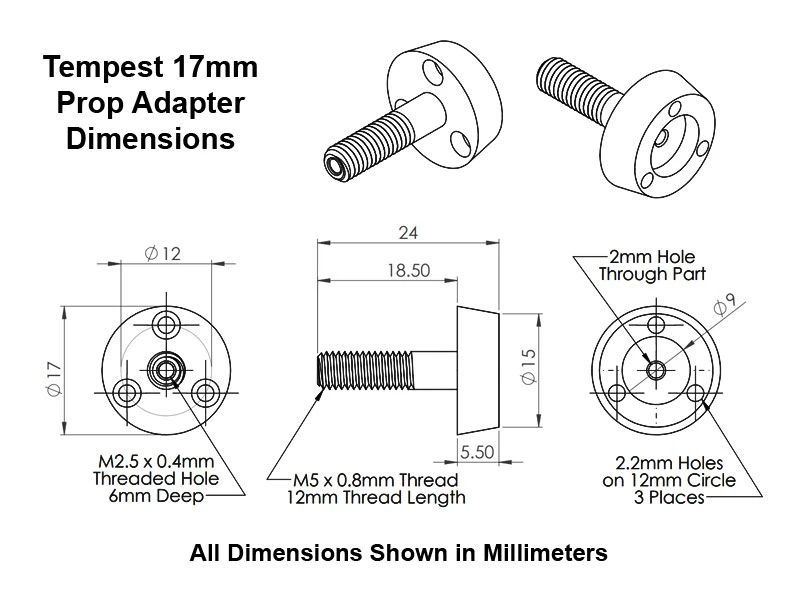 Tempest 1706-2370Kv Brushless Motor 8 Tempest 1706-2370Kv Brushless Motor - Image 6