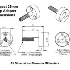 Tempest 3520-980Kv Brushless Motor -Bandai shop tem 35mm bpa dims 1 1 1 1 1 1 1