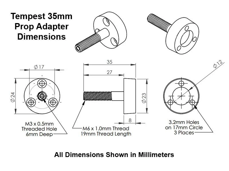 Tempest 3525-780Kv Brushless Motor - Image 6