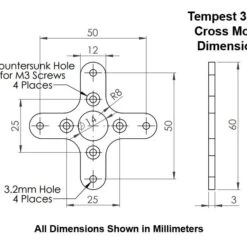 Tempest 3525-430Kv Brushless Motor -Bandai shop tem 35mm mount dims 1 1 1 1 1 1 1 2
