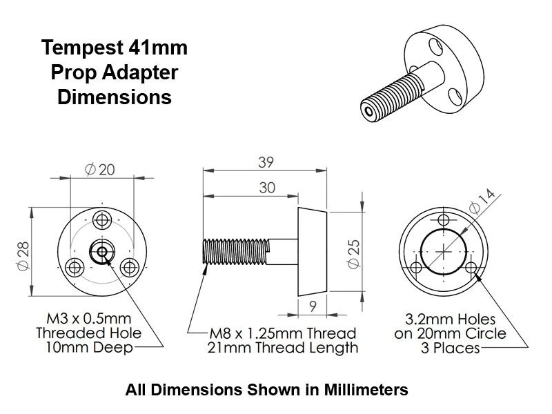 Tempest 4120-420Kv Brushless Motor 8 Tempest 4120-420Kv Brushless Motor - Image 6